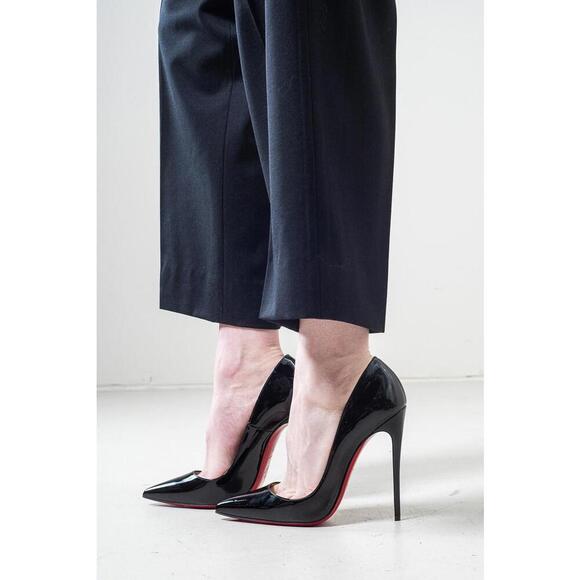 Christian Louboutin Black So Kate 120 Patent Pumps - Picture 6 of 9
